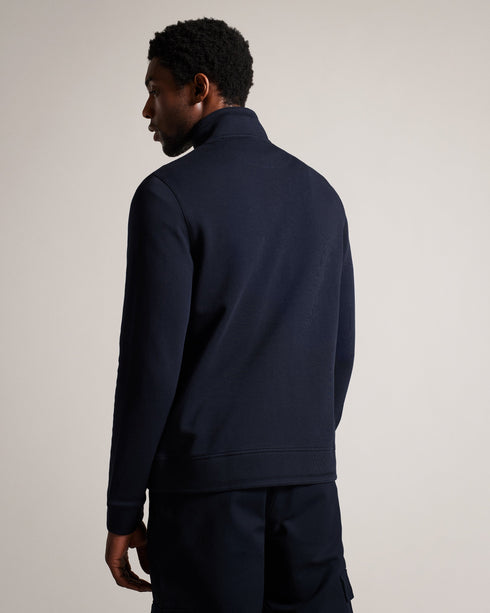 PHLOEM-Tops-With a full zip through fastening and a classic funnel neck, PHLOEM is not only practical but a great choice for layering, too. Made from 100% cotton, its long sleeves and regular fit provide a timeless silhouette, while the simple yet modern design will keep you looking sharp no matter the occasion. Jacket Full zip through fastening Funnel neck 100% cotton Long sleeved Regular fit Halid is 6'2" / 1.88m and wears Navy in a Ted size 3- Ted Baker Romania
